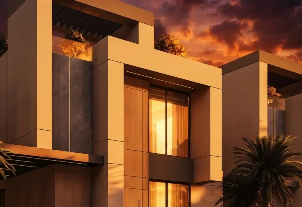 مشاريع مهاد السكنية عند الغروب
