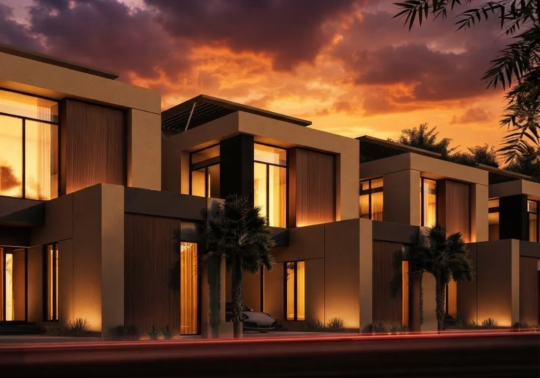 مشاريع مهاد السكنية عند الغروب